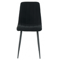 Chaise en tissu noir APOLO